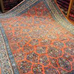 قالی ساروغ گل آمریکایی کد 1107